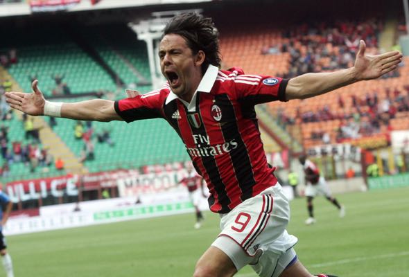 CALCIO: STANDING OVATION PER INZAGHI,300/A E ULTIMA COL MILAN